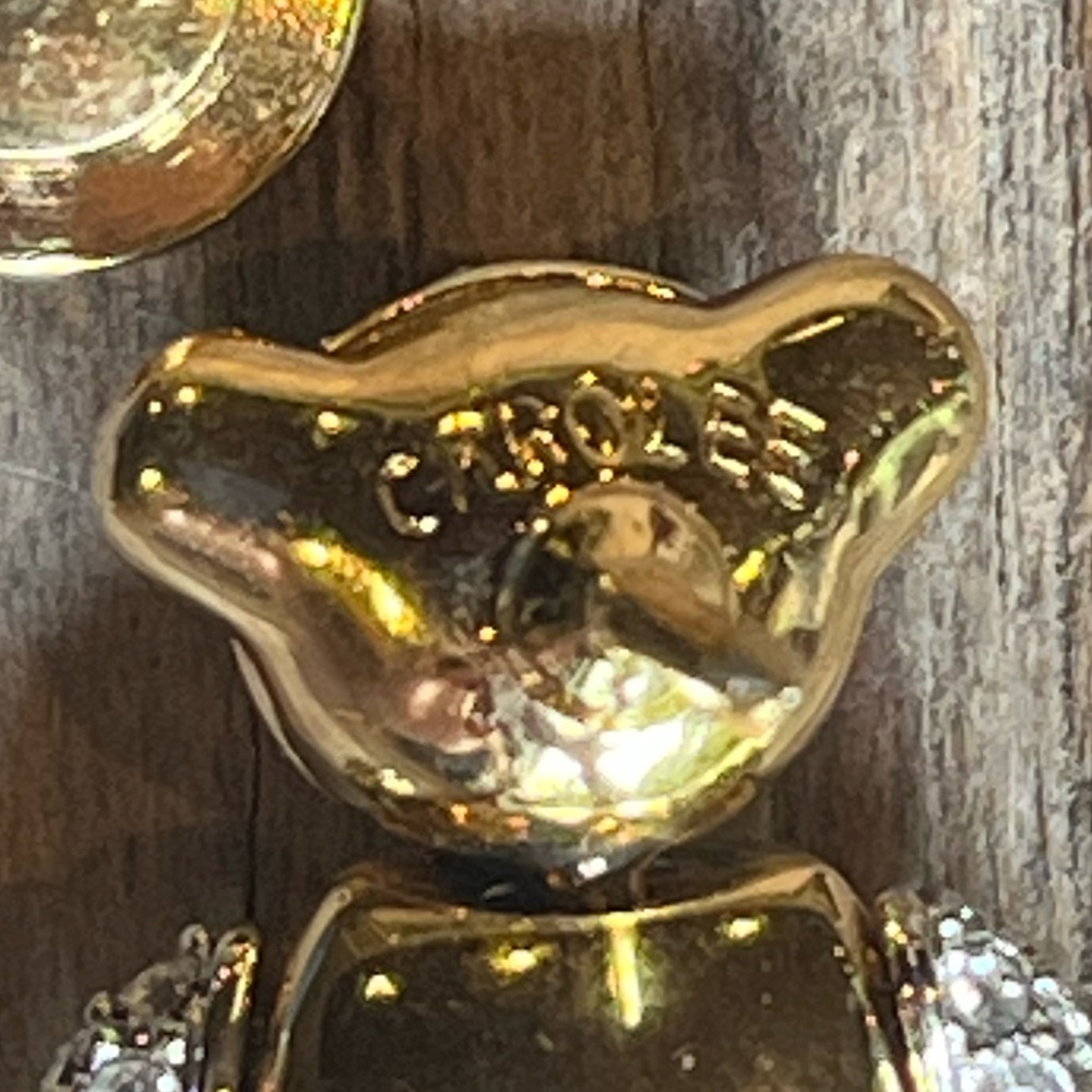 Carolee Rhinestone Bear Pin - Picture 3 of 5